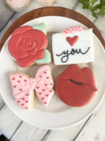 Valentine Sleeve of Mini Cookies (sets of 4)