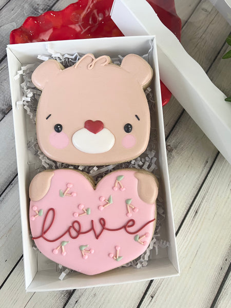 Love Bear Gift Box of Cookies (sets of 2)