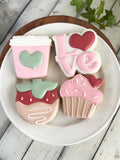 Valentine Sleeve of Mini Cookies (sets of 4)