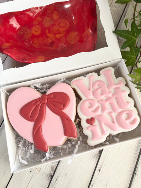 Ribbon Bow Gift Box of Cookies (sets of 2)